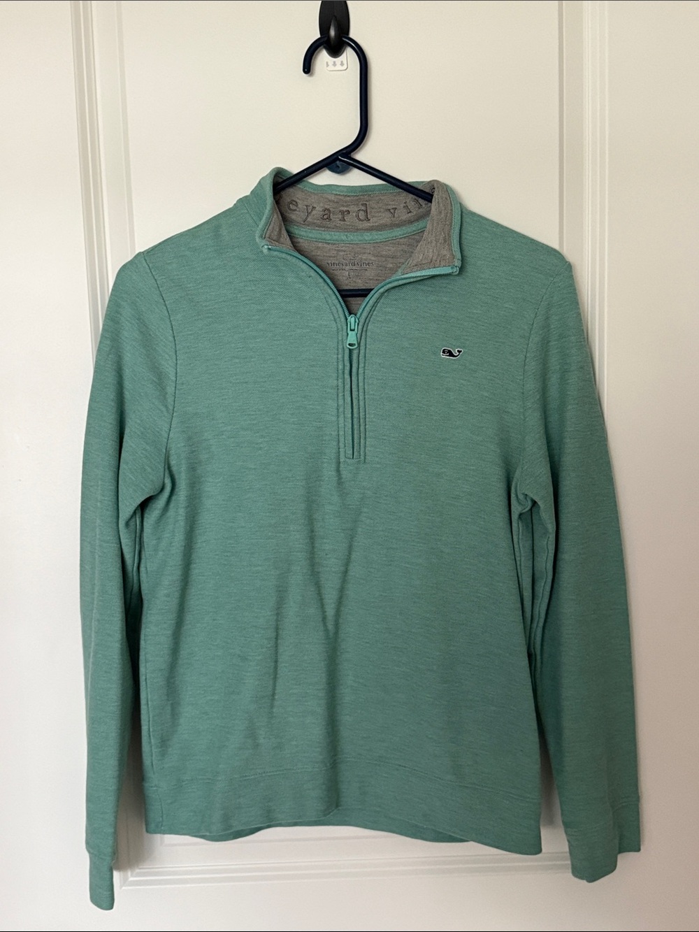 Vineyard Vines Seafoam Green Half-Zip Pullover